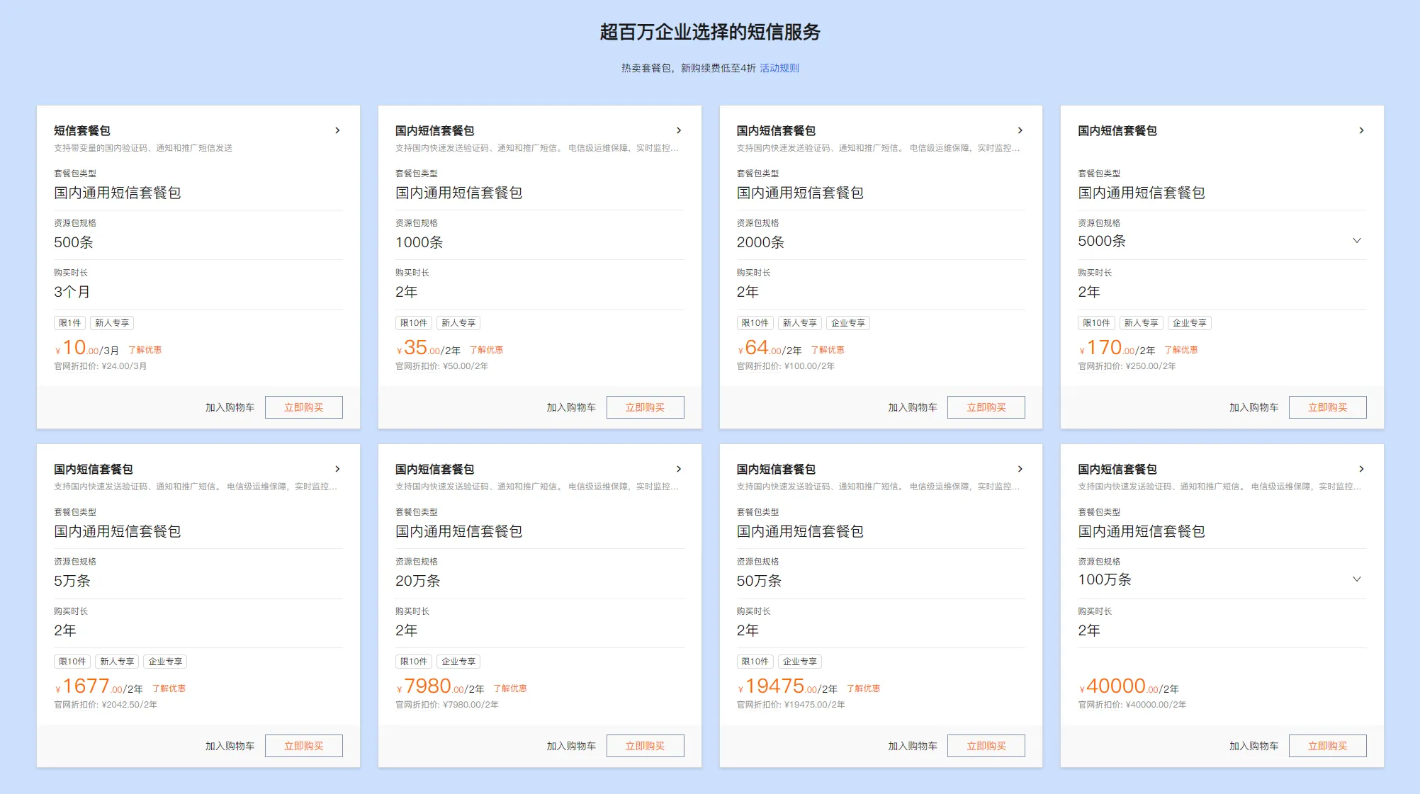 2025阿里云短信最新活动:价格低至0.01元一条