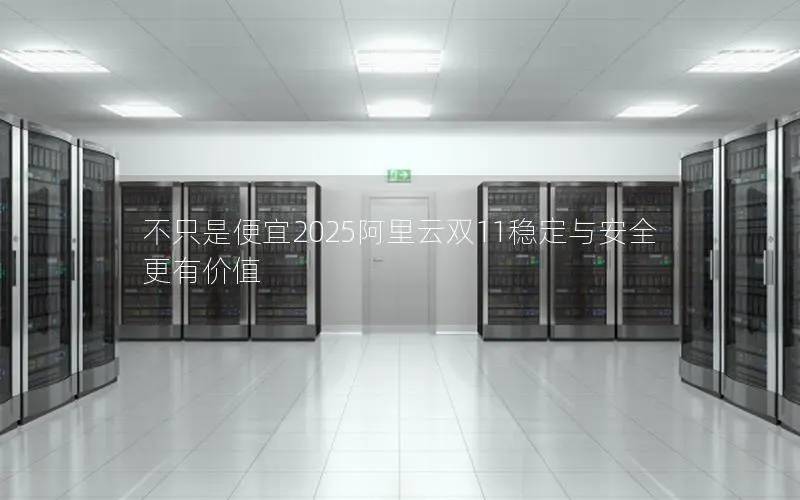 不只是便宜2025阿里云双11稳定与安全更有价值 不只是便宜2025阿里云双11稳定与安全更有价值