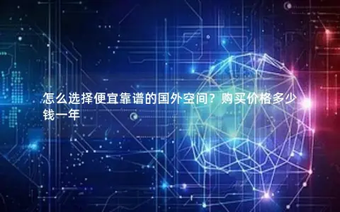 怎么选择便宜靠谱的国外空间?购买价格多少钱一年 怎么选择便宜靠谱的国外空间?购买价格多少钱一年