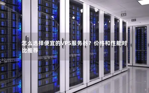 怎么选择便宜的VPS服务器？价格和性能对比推荐