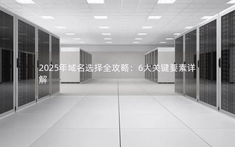 2025年域名选择全攻略：6大关键要素详解