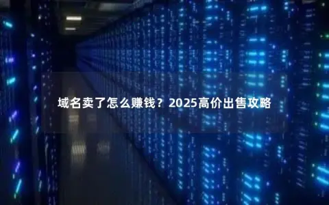 域名卖了怎么赚钱？2025高价出售攻略