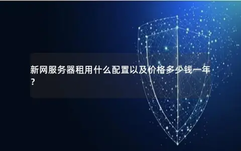新网服务器租用什么配置以及价格多少钱一年？