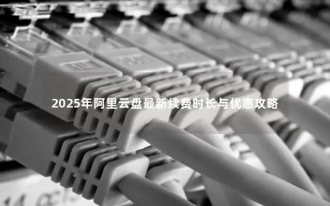 2025年阿里云盘最新续费时长与优惠攻略