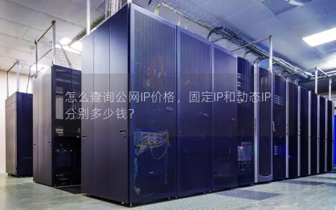 怎么查询公网IP价格，固定IP和动态IP分别多少钱？
