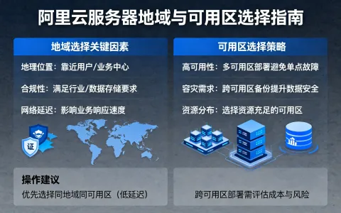 阿里云服务器地域和可用区如何选择？【新手教程】