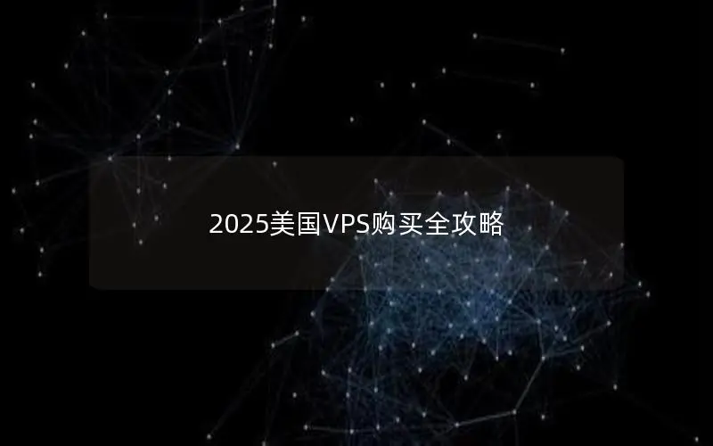 2025美国VPS购买全攻略 2025美国VPS购买全攻略
