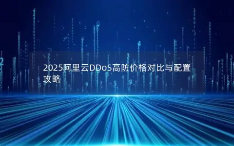 2025阿里云DDoS高防价格对比与配置攻略