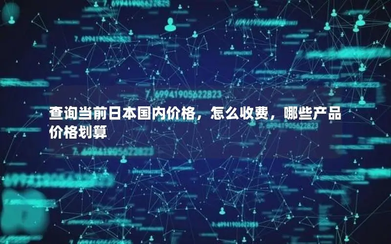 查询当前日本国内价格，怎么收费，哪些产品价格划算