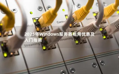 2025年Windows服务器租用优惠及入门指南