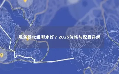 服务器代维哪家好？2025价格与配置详解