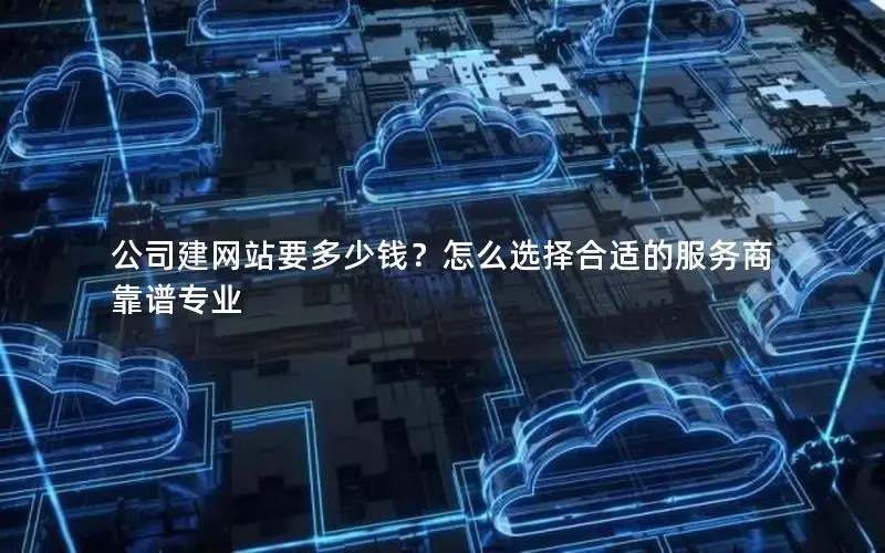 公司建网站要多少钱?怎么选择合适的服务商靠谱专业 公司建网站要多少钱?怎么选择合适的服务商靠谱专业