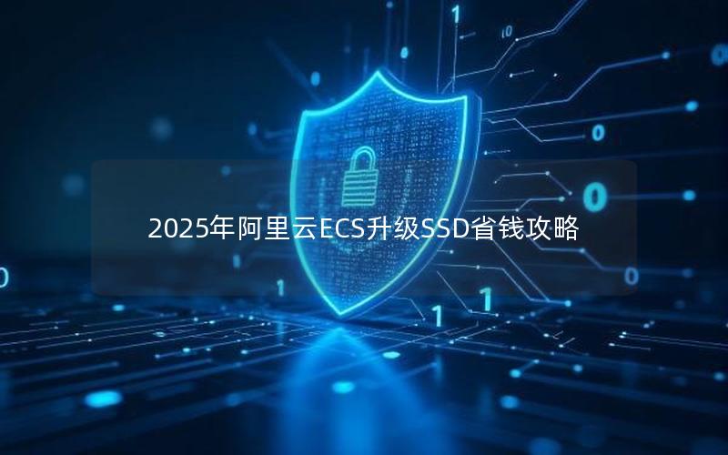 2025年阿里云ECS升级SSD省钱攻略
