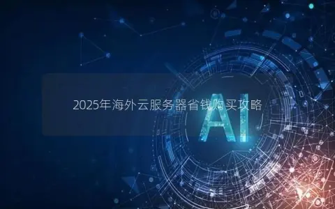 2025年海外云服务器省钱购买攻略 2025年海外云服务器省钱购买攻略