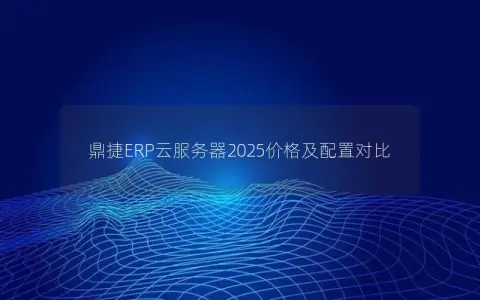 鼎捷ERP云服务器2025价格及配置对比 鼎捷ERP云服务器2025价格及配置对比