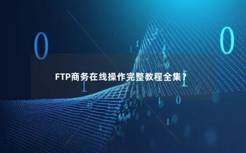 FTP商务在线操作完整教程全集？