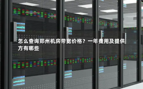 怎么查询郑州机房带宽价格？一年费用及提供方有哪些