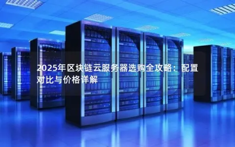 2025年区块链云服务器选购全攻略：配置对比与价格详解