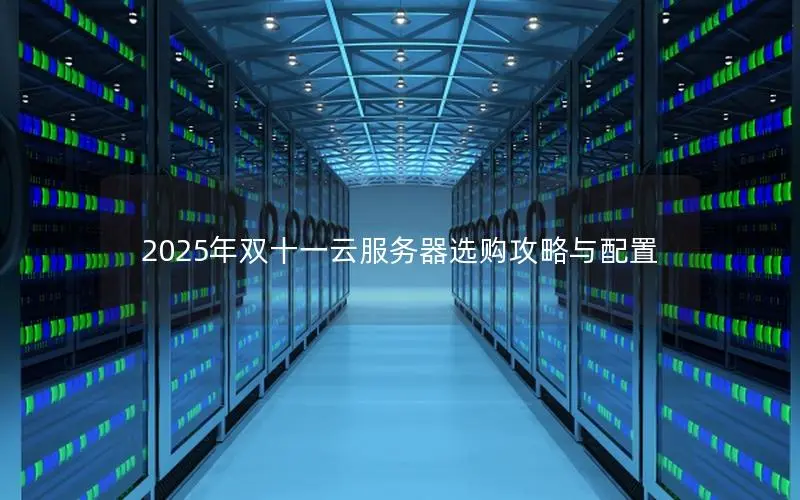 2025年双十一云服务器选购攻略与配置