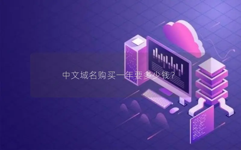 中文域名购买一年要多少钱？