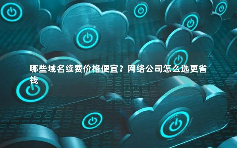 哪些域名续费价格便宜？网络公司怎么选更省钱