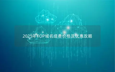 2025年TOP域名续费价格及优惠攻略