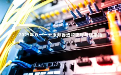 2025年双十一云服务器选购攻略与优惠指南