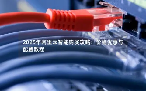 2025年阿里云智能购买攻略：价格优惠与配置教程