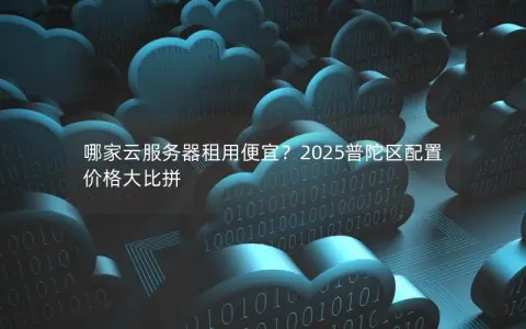 哪家云服务器租用便宜？2025普陀区配置价格大比拼