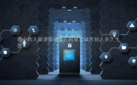 哪个转入渠道最便宜？阿里云域名转入多久生效