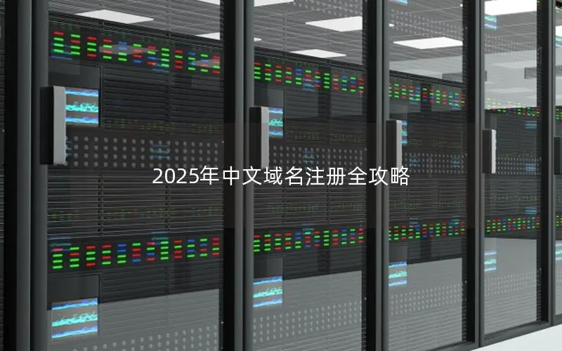 2025年中文域名注册全攻略 2025年中文域名注册全攻略