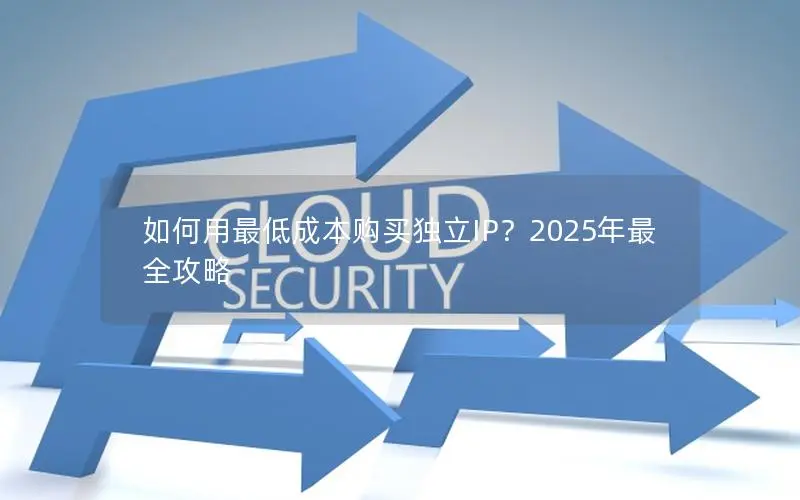 如何用最低成本购买独立IP?2025年最全攻略 如何用最低成本购买独立IP?2025年最全攻略