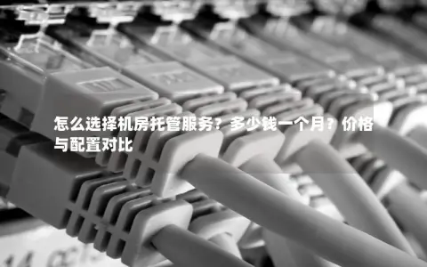 怎么选择机房托管服务？多少钱一个月？价格与配置对比