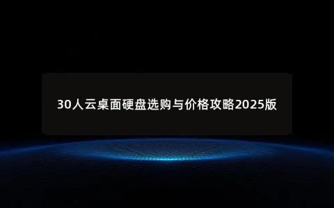 30人云桌面硬盘选购与价格攻略2025版