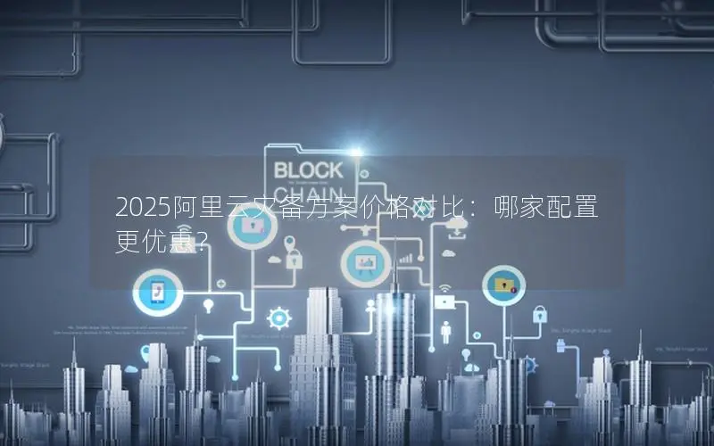 2025阿里云灾备方案价格对比：哪家配置更优惠？