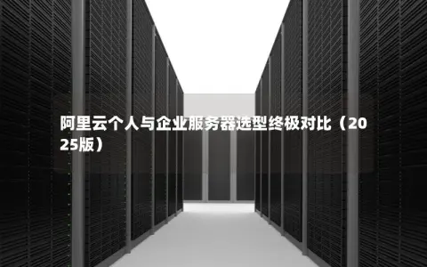阿里云个人与企业服务器选型终极对比(2025版) 阿里云个人与企业服务器选型终极对比(2025版)