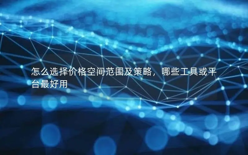 怎么选择价格空间范围及策略，哪些工具或平台最好用