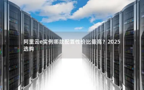 阿里云e实例哪款配置性价比最高？2025选购