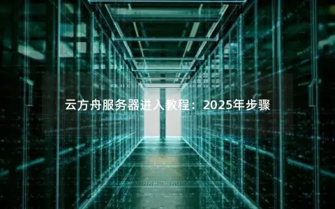 云方舟服务器进入教程：2025年步骤