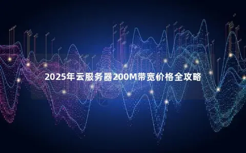 2025年云服务器200M带宽价格全攻略 2025年云服务器200M带宽价格全攻略