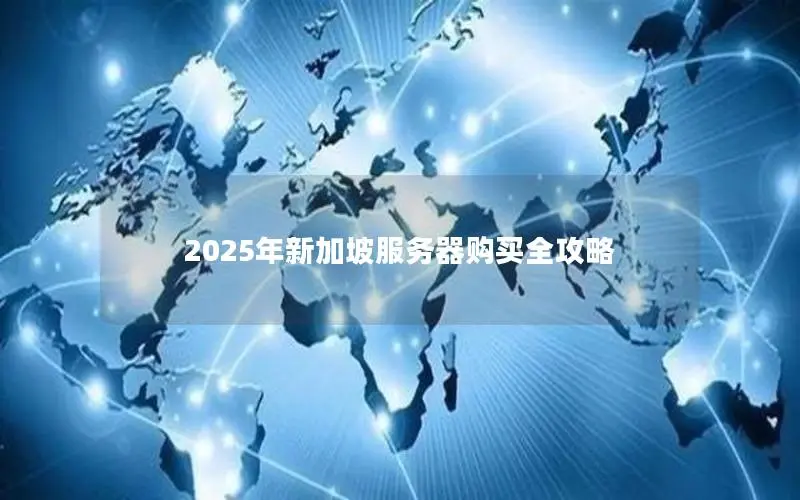 2025年新加坡服务器购买全攻略