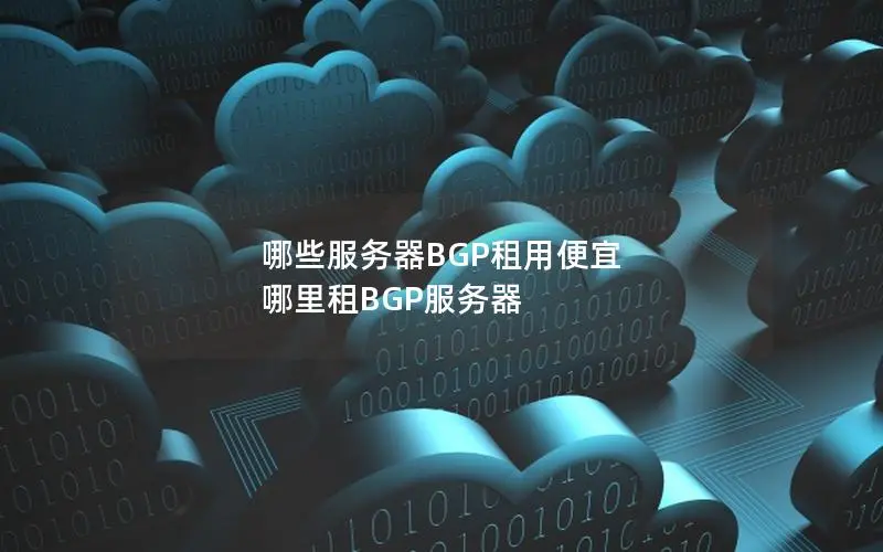 哪些服务器BGP租用便宜 哪里租BGP服务器 哪些服务器BGP租用便宜 哪里租BGP服务器