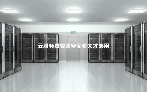 云服务器快照空间多大才够用