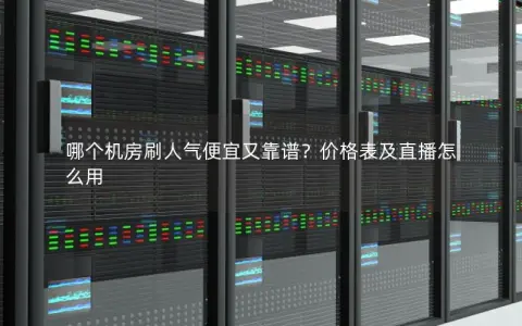 哪个机房刷人气便宜又靠谱？价格表及直播怎么用