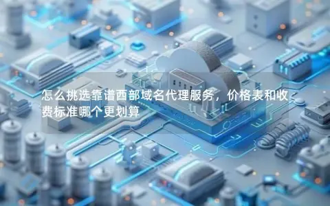怎么挑选靠谱西部域名代理服务，价格表和收费标准哪个更划算