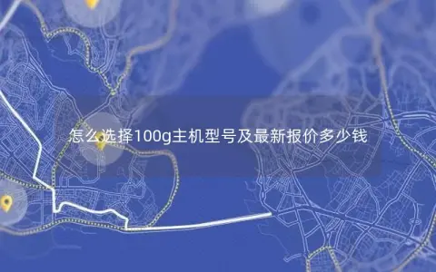 怎么选择100g主机型号及最新报价多少钱