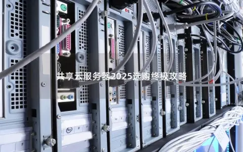 共享云服务器2025选购终极攻略