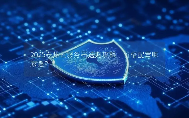 2025泰州云服务器选购攻略：价格配置哪家强？