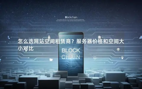 怎么选网站空间租赁商？服务器价格和空间大小对比
