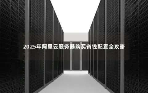 2025年阿里云服务器购买省钱配置全攻略